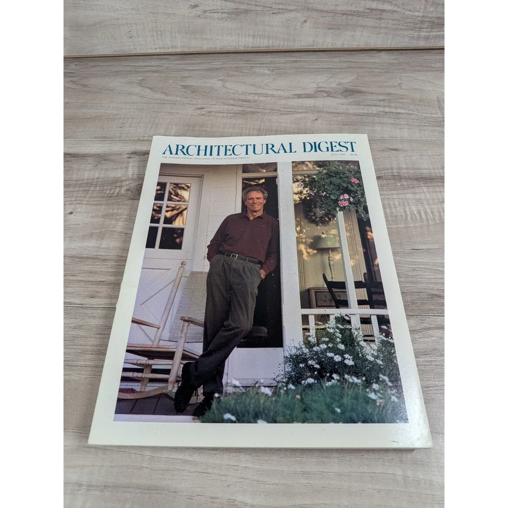 ARCHITECTURAL DIGEST MAGAZINE Year 1993 90s Clint Eastwood LOT OF 5